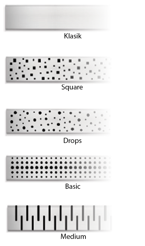 Klasik, Square, Drops, Basic, Medium