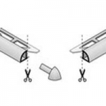 Durondell Closed Quarter Round Outside Corners Powder Coated Aluminum