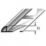 Dural Durondell Closed Quarter Round Profiles Silver Anodized Aluminum