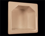 HCP H55R Recessed Mini Hotel Soap Dish 5 x 5 Inch 3 x 3 Opening