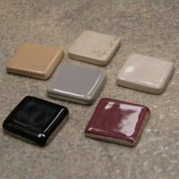 Ceramic Niche Shelf and Dish Approximate Color Sample Chips by HCP Industries