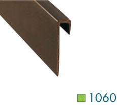1060 1 8 Inch Square Vinyl Wall Cove Cap by Loxcreen