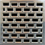 Drain Grate Cover Chrome Finish