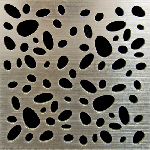 PSC Pro Stainless Steel Drain Grate Cover - Pebbles Design by Pro-Source Center