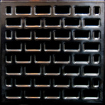 Drain Grate Cover Glossy Black