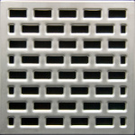Drain Grate Cover Satin Nickel Finish