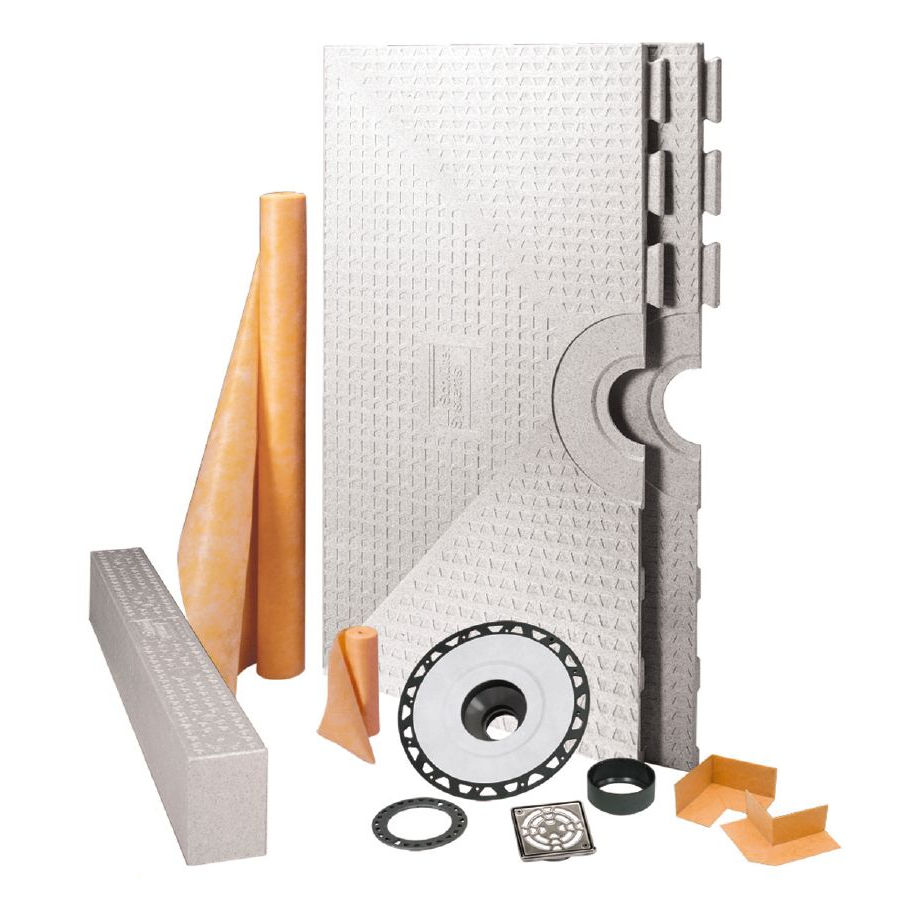 32 x 60 Inch Off Center Drain Kerdi Shower Kit - NO DRAIN by Schluter Systems