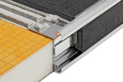 RONDEC-CT Anodized Aluminum Double-rail Edging Profile by Schluter Systems