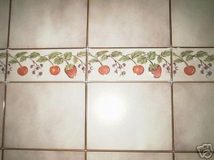 Wall with Toledo 3 x 8 Tiles