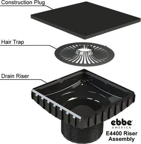 2 Inch PVC Shower Drain E4024